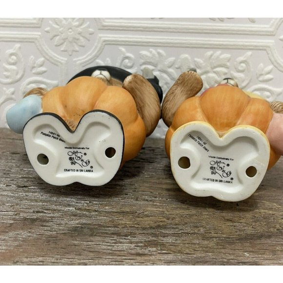 Vintage Halloween Home Interiors  Pumpkin Patch Bears Set Kitschy Great Gift - Picture 7 of 9